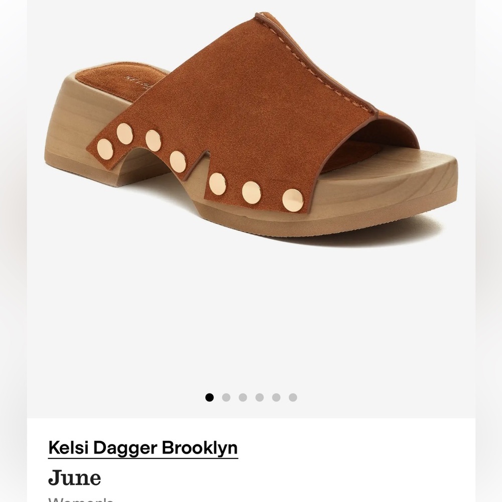 Brown Suede Women's Slide Sandals